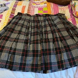 Handmade plaid wool skirt- UPDATED!
